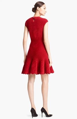 Alexander McQueen Quilted Jacquard Knit Dress