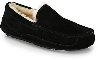 UGG Ascot Suede & Shearling Slippers