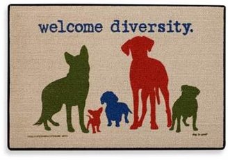 Dog Is Good Welcome Diversity Door Mat