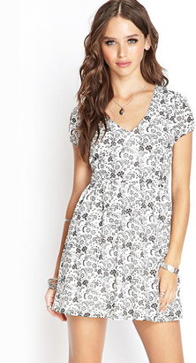 Forever 21 Crepe Woven Floral Dress