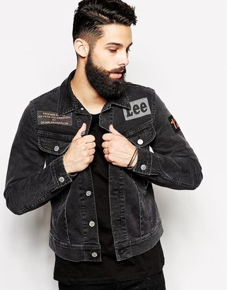 Lee Denim Jacket by Orjan Andersson Slim Fit Rider Patch Black - ShopStyle  Outerwear