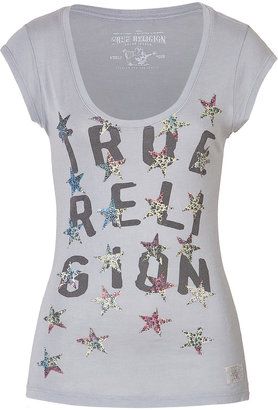 True Religion Cotton-Jersey Lettered T-Shirt