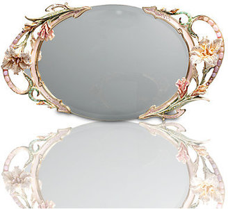 Jay Strongwater Boudoir Floral Mirror Tray