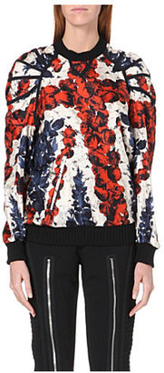 Jean Paul Gaultier Union Jack silk-satin sweatshirt