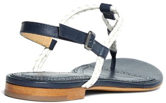Brooks Brothers Braided Calfskin Sandals