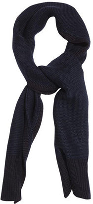 Folk Chunky-knit wool scarf