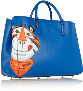 Anya Hindmarch Ebury Maxi Frosties textured-leather tote