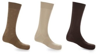 Roundtree & Yorke Gold Label Textured Dress Socks 3-Pack