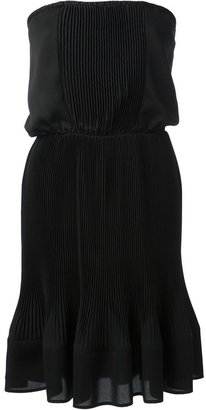 Mauro Grifoni pleated strapless dress