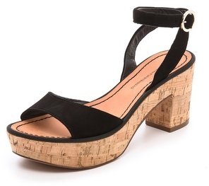 Diane von Furstenberg Odelia Platform Ankle Wrap Sandals