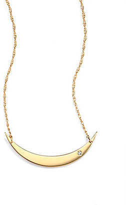 Jennifer Zeuner Jewelry Moon Pendant Necklace