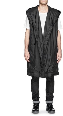 Rick Owens Oversized nylon sleeveless coat