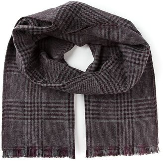 Ermenegildo Zegna check pattern scarf