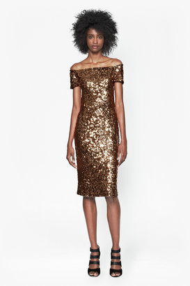 French Connection Cosmic Sparkle Midi Dress