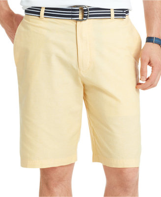 Izod Belted Oxford Shorts