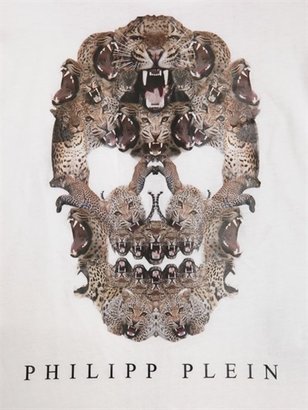 Leopard Printed Cotton T-Shirt