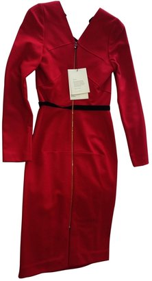 Roland Mouret Red Wool Dress