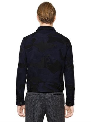 Valentino Camouflage Patchwork Wool Jacket