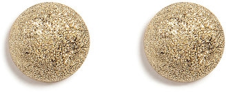 Carolina Bucci 18K Gold Sparkly Half-Ball Earring
