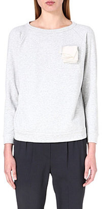 Brunello Cucinelli Pocket-square cotton-jersey sweatshirt