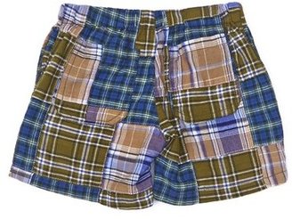 Peek 'Patch Plaid' Shorts (Baby Boys)