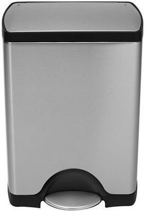 Simplehuman Rectangular can 30L-STAINLESS STEEL-One Size