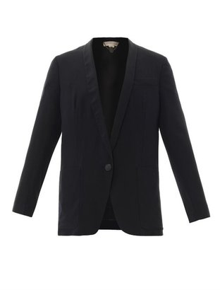 Stella McCartney Bartlett silk-crepe tailored jacket