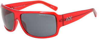 Armani Exchange Rectangular Wrap Sunglasses
