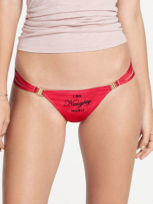 Very Sexy Graphic Strappy Back V-string Panty