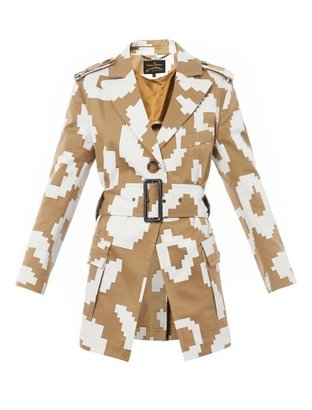 Vivienne Westwood Pixelated leopard-print cotton coat