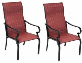 Bed Bath & Beyond Hawthorne Oversized Sling Chairs in Red (Set of 2)