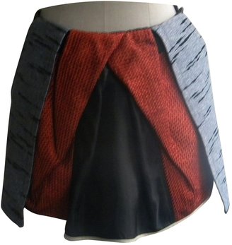 Balenciaga Printed Silk Mini Skirt