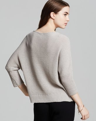 L'Agence LA't by Sweater - Oversized Net Detail Pullover