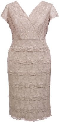 House of Fraser Chesca Plus Size Layered lace dress
