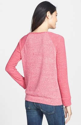 Caslon Colorblock Raglan Sleeve Knit Top (Regular & Petite)