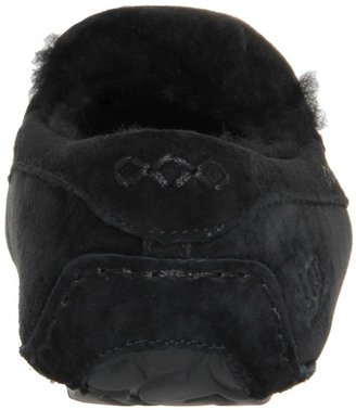 UGG Ansley Slippers Black Mono Suede