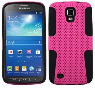 Samsung Asmyna Hot Pink/Black Astronoot Phone Protector Cover Compatible With i537 (Galaxy S4 Active)
