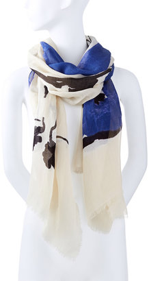 The Limited Abstract Dog Print Scarf