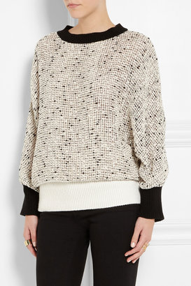 Chloé Open-knit cotton-blend sweater