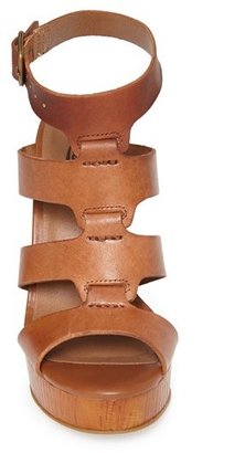 Lucky Brand 'Roselyn' Leather Caged Platform Sandal (Women)