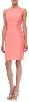 Ted Baker Jineen Cap-Sleeve Sheath Dress, Bright Pink