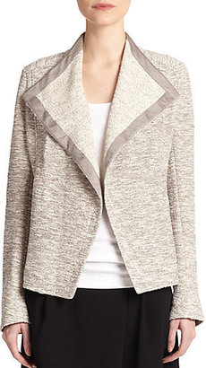 Vince Textured Terry Draped Jacket