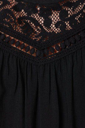 Ya Laced But Not Least Black Lace Top