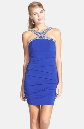 Way-In Embellished Body-Con Dress (Juniors)