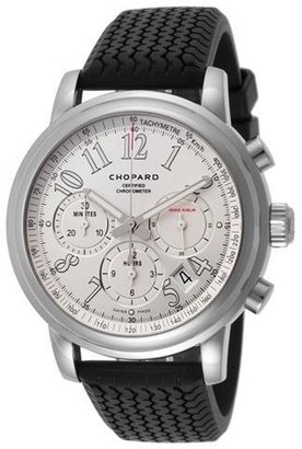 Chopard Men's Mille Miglia Chronograph Silver Dial Black Rubber