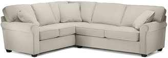 Asstd National Brand Fabric Possibilities Roll-Arm 2-pc. Right-Arm Sleeper Sofa Sectional
