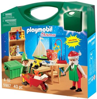 Playmobil Santa's Workshop Carrying Case Playset