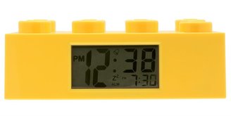 Lego Kids' 9002144 Yellow Plastic Alarm Brick Clock
