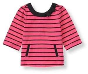 Janie and Jack Bow Striped Top