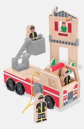 Melissa & Doug 'Whittle World - Fire Rescue' Wooden Toy